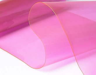 Rollo Film PVC Flexible (20 metros lineales) 1400mmx600micras Color Transparente Amarillo Fluorado